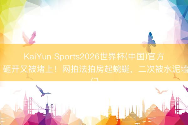 KaiYun Sports2026世界杯(中国)官方网站 砸开又被堵上！网拍法拍房起蜿蜒，二次被水泥墙堵门