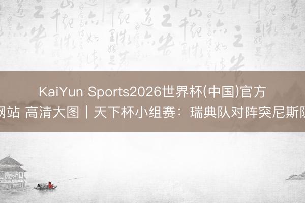 KaiYun Sports2026世界杯(中国)官方网站 高清大图｜天下杯小组赛：瑞典队对阵突尼斯队